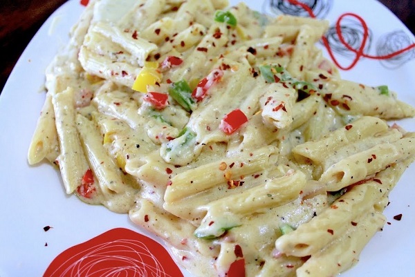 White sauce pasta recipe in hindi